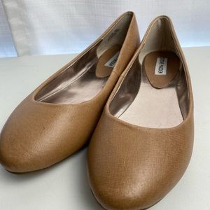 Steve Madden Brown/Tan Leather Amoree Flats